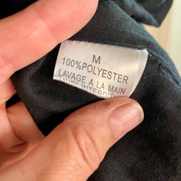 Black w/ Gold Flecks and Collar zip-front Light Jacket - M - Emma Ella Paris - Picture 5 of 5